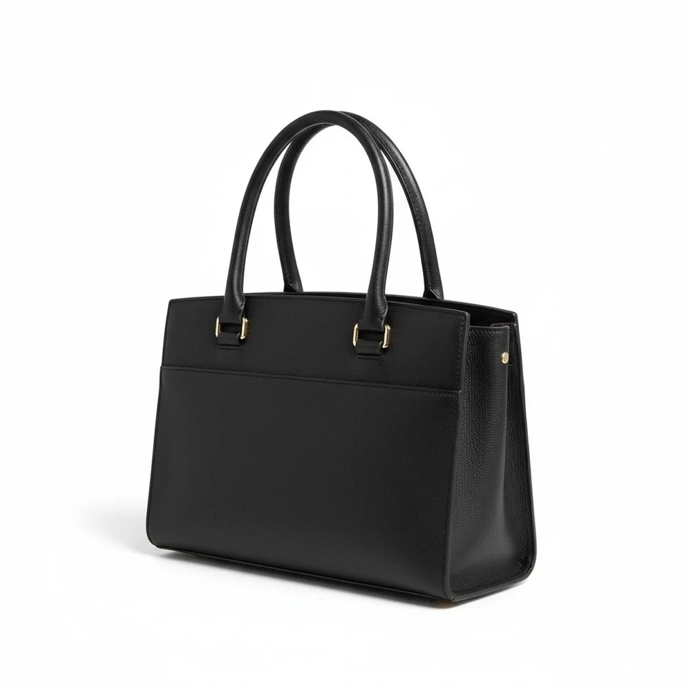 Kate Spade Black Leather Satchel Crossbody Top Handle Bag NWOT
